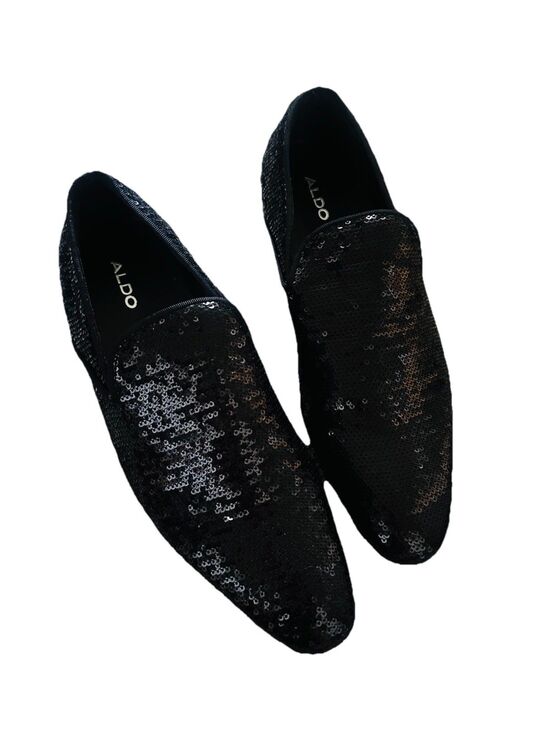 Aldo Black Sequin Michael Jackson Inspo Cosplay Men\'s Slip-On Dress Shoe SZ 8 main image 7